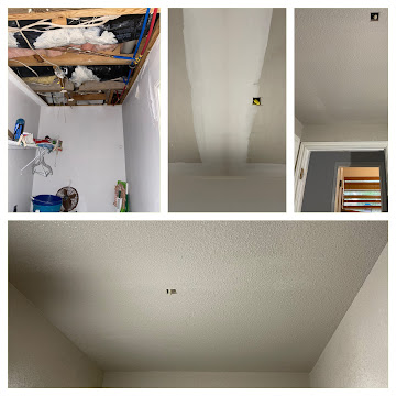 Ceiling drywall replaced after damage - New Braunfels, TX