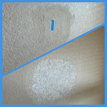 Wall texture damage before matching repair - New Braunfels, TX